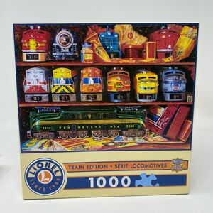 Lionel 1000 Piece Train Puzzle Locomotive Freight Trains New